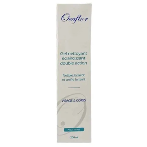 OCAFLOR Gel Nettoyant Eclaircissant Double Action 200ml
