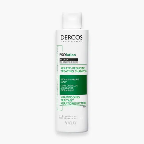 VICHY Dercos Psolution Shampoing Traitant Kerato-Reducteur Cuir Chevelu Sensible 200ml