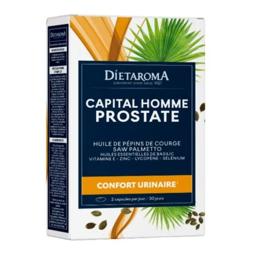 DIETAROMA Capital Homme Prostate Confort Urinaire 60 Capsules
