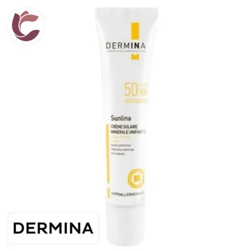 DERMINA Sunlina Creme Solaire Minerale Unifiante Teintee SPF50 40ml