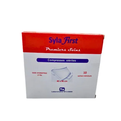 SYLAFIRST Compress Sterilies 40*40 Bte de 10pcs