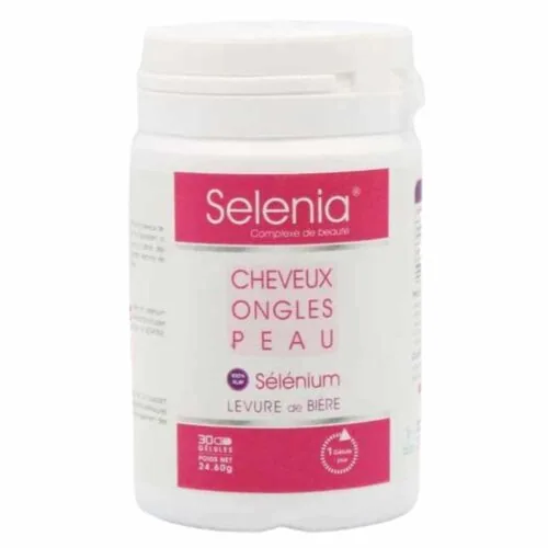 SELENIA Cheveux, Ongles et Peau Selenium Levure de Biere 30 Gelules