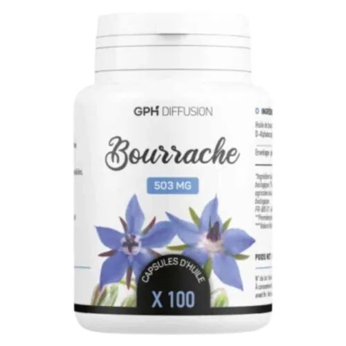 GPH DIFFUSION Bourrache 503mg 100 Capsules