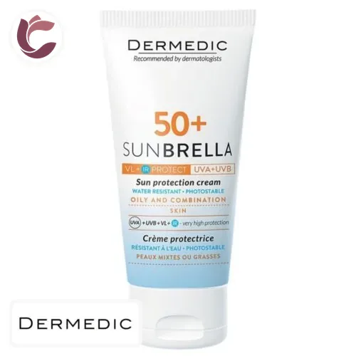 DERMEDIC Sunbrella Creme Solaire SPF50+ Peau Mixte a Grasse 50ml