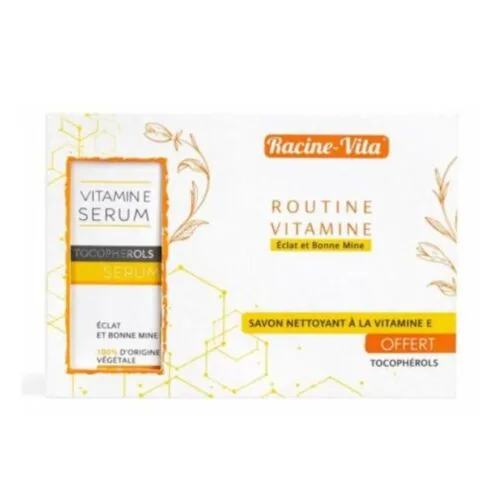 RACINE-VITA Serum Vitamine E 10ml+Savon Vitamine E 80 Gramme Pack