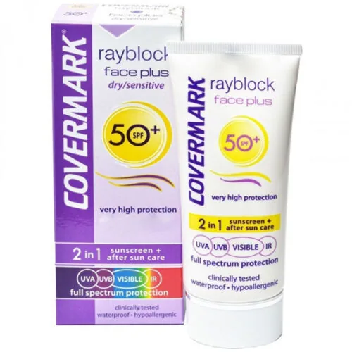 COVERMARK rayblock face plus Visible Dry sensitive spf50+ 50ml