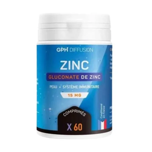 GPH DIFFUSION Gluconate de Zinc 60 Comprimes