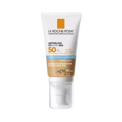 LA ROCHE-POSAY ANTHELIOS UVMune 400 Crème Solaire Teintée Peaux Sensibles Normales À Sèches 50ml