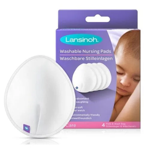 LANSINOH Coussinets D’allaitement Lavables 4u