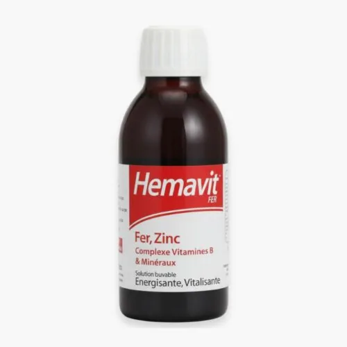 VITABIOTICS Hemavit Liquid Fer, Zinc Complexe Vitamines B et Mineraux 200ml