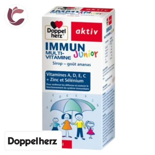 DOPPEL HERZ Aktiv Immun Multi-Vitamine Junior Sirop Gout Ananas 200ml