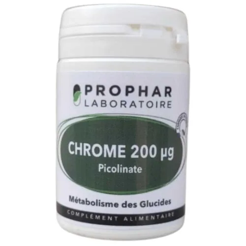 PROPHAR Chrome 200µg Picolinate Metabolisme des Glucides 50 Gelules