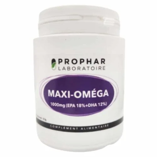 PROPHAR Maxi-Omega 1000mg (epa 18% + Dha 12%) 100 Gelules