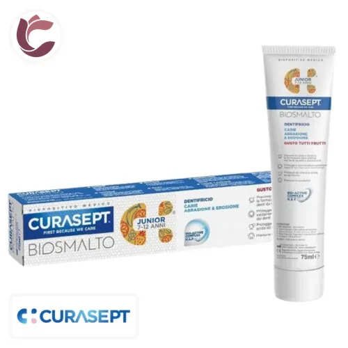 CURASEPT Biosmalto Dentifrice Junior Protection Caries Fruits 7-12 Ans 75ml