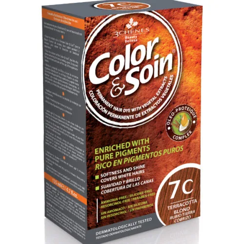 LES 3 CHENES Color et Soin Blond Terre Cuivre 7C