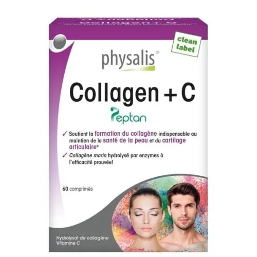 PHYSALIS Collagene + C Peptan 60 Comprimes