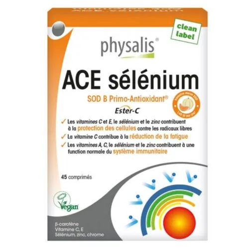 PHYSALIS Ace Selenium Sod B Primo-Antioxydant 45 Comprimes