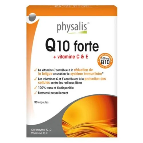 PHYSALIS Q10 Forte + Vitamine C et E 30 Capsules