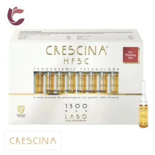 CRESCINA HFSC Homme 1300 Traitement Cheveux Fins Ampoules 20u