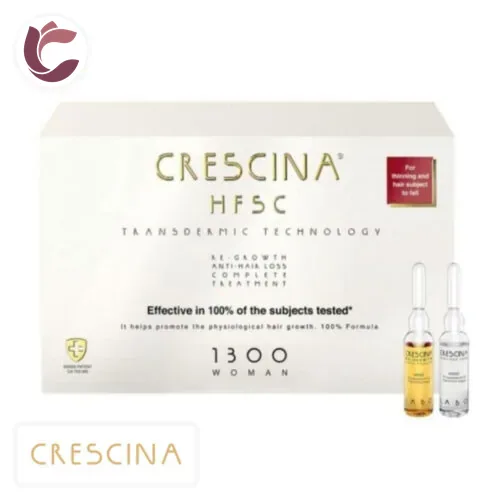 CRESCINA HFSC Femme 1300 Traitement Anti-Chute Complet Ampoules 10+ 10u