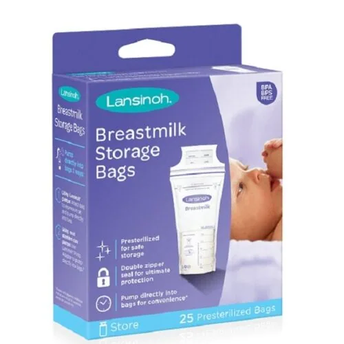 LANSINOH Sachets de Conservation du Lait Maternel 25u