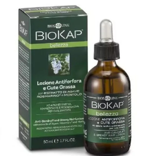 BIOKAP LOTION ANTIPELLICULAIRE ET CHEVEUX GRAS LOTION SANS RINÇAGE 50ML