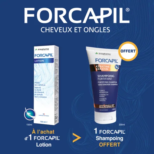 ARKOPHARMA Forcapil Pack Lotion Anti-Chute = Forcapil Shampooing Energisant Offert