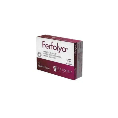 EPIONE Ferfolya Fer Acide Folique 30gelules