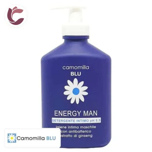 CAMOMILLA BLU Energy Man Gel Nettoyant Intime pour Homme PH 5.5 300ml