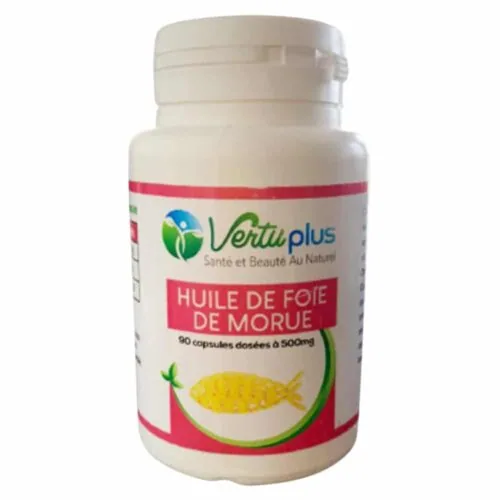VERTUPLUS Huile de Foie de Morue 500mg 90 Gelules
