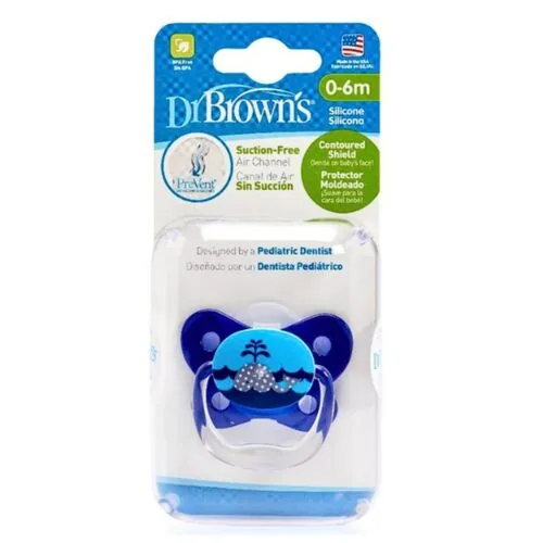 DR BROWN’S Sucette Betterfly Shield Bleu 0-6m Ess