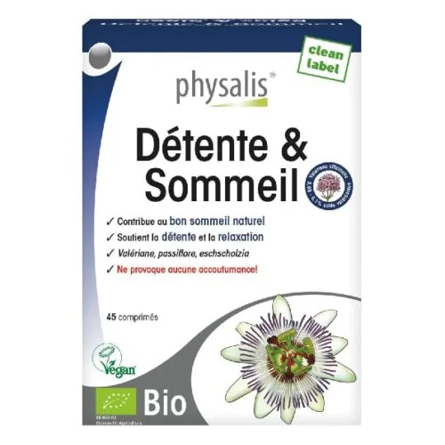 PHYSALIS Detente et Sommeil 45 Comprimes