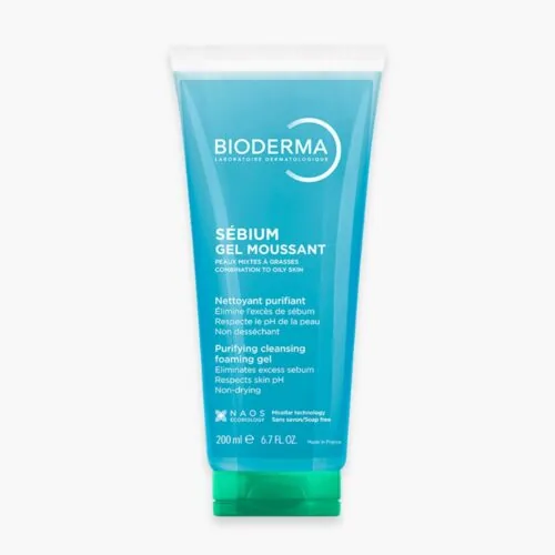 BIODERMA Sebium Gel Moussant Nettoyant Purifiant 200ml