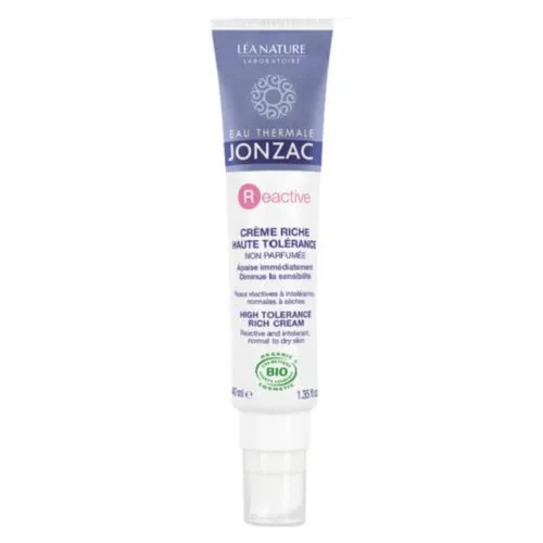 JONZAC Reactive Creme Riche Haute Tolerance Bio 40ml