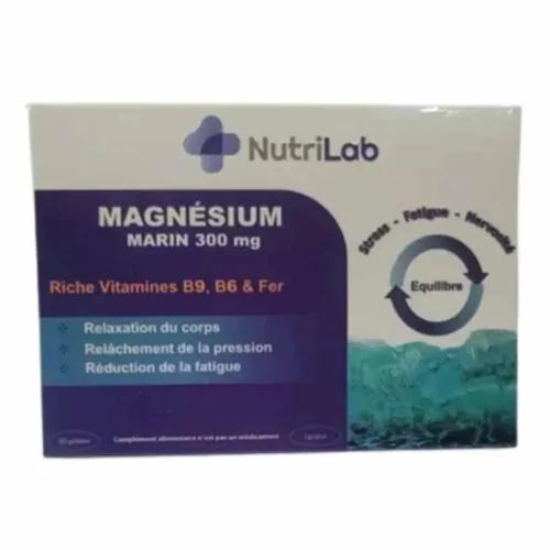 NUTRILAB Magnesium Marin 300mg 30 Gelules