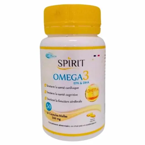 SPIRIT PHARMA Omega 3 Epa et Dha 500mg 50 Capsules