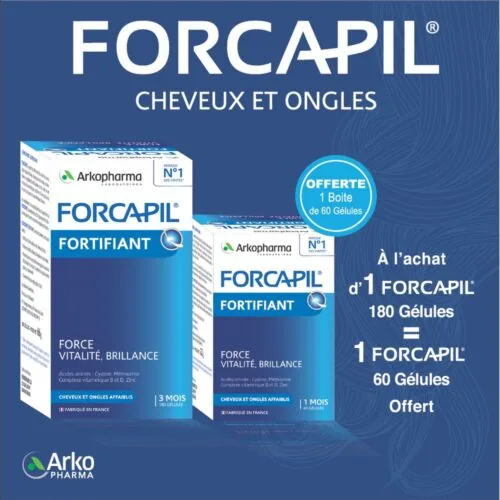 ARKOPHARMA Forcapil Duo Pack 180 Gelules+ 60 gelules