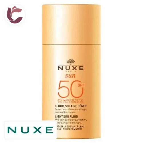 NUXE Sun Fluide Solaire Leger SPF50 Anti-Age et Previent les Taches 50ml