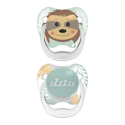 DR BROWN’S Sucette Phase 2 Tetes D’animaux, Pack de 2 (0-6 Mois)