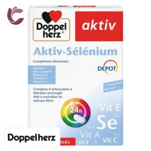 DOPPEL HERZ Aktiv Selenium Depot Complese D’antioxydant 30 Comprimes