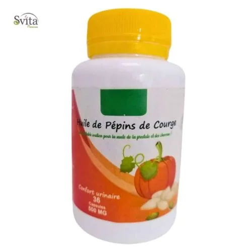 SVITA PREMIUM Huile de Pepins de Courge 500mg Confort Urinaire 36 Capsules