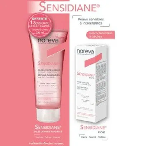 NOREVA Sensidiane Duo Pack » Creme Apaisante Riche 40ml+Gel Lavante 200ml «