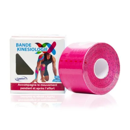 COMFORT Bande Kinesiologie 5mx5cm Rose