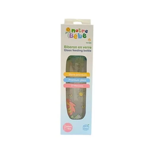 NOTRE BEBE Biberon en Verre 240ml