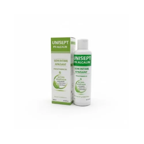 UNISEPT Ph Alcalin Soin Intime Apaisant 200Ml