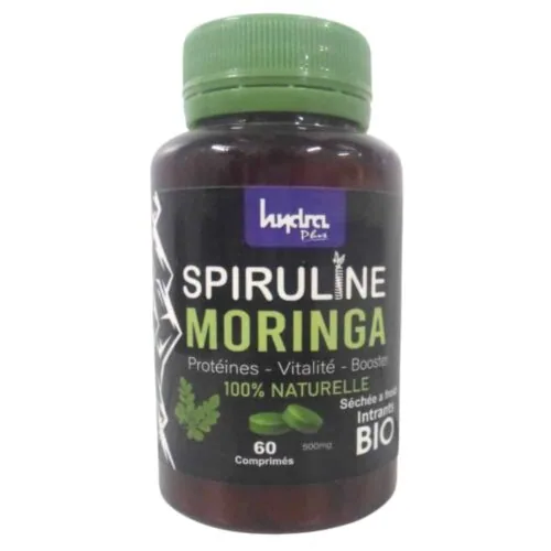 HYDRA PLUS Spiruline Moringa 60 Comprimes
