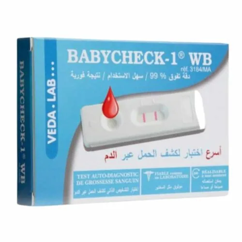 BABYCHECK 1-Wb Test de Grossesse Sanguin Auto-Diagnostique 1u