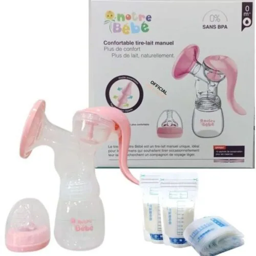 NOTRE BEBE Tire-Lait Confortable Manuel+ Reglable