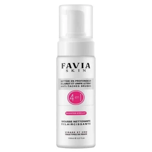 FAVIA Skin Mousse Nettoyante Eclaircissante 4en1 150ml