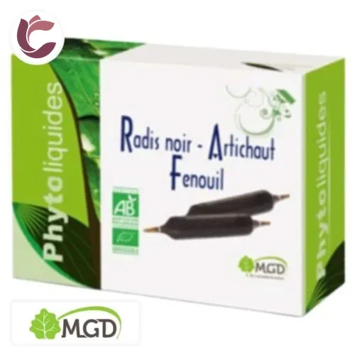 MGD NATURE PHYTOLIQUIDES Radis Noir et Artichaut Fenouil Ampoules 10u